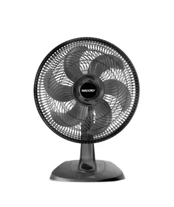 (AME R$ 91) Ventilador de mesa, 40CM, 6 pás, Mallory TS40+ Preto - 220V