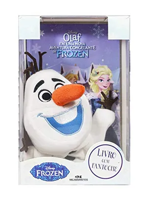 Livro Capa Dura + Fantoche - Olaf em uma Nova Aventura Congelante de Frozen