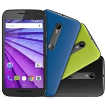 [Ponto Frio] Smartphone Moto G™ (3ª Geração) Colors HDTV XT1544 Preto com Tela de 5'', Dual Chip, Android 5.1, 4G, Câmera 13MP e Processador Quad-Core de 1.4 GHz por R$ 999