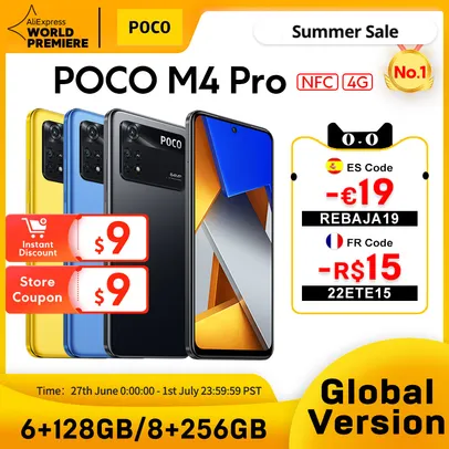 Global Versão POCO M4 Pro 4G Smartphone 6GB 128GB