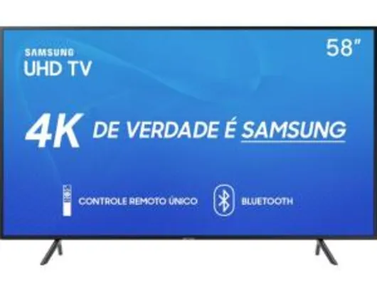 [CC Sub +Ame - R$2127] Smart TV LED 58" Samsung 58RU7100 Ultra HD 4K - R$2659