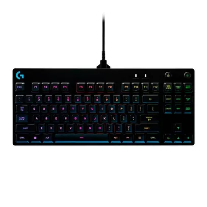 Teclado Mecanico Logitech G PRO RGB Switch GX Blue Clicky, 920-009388