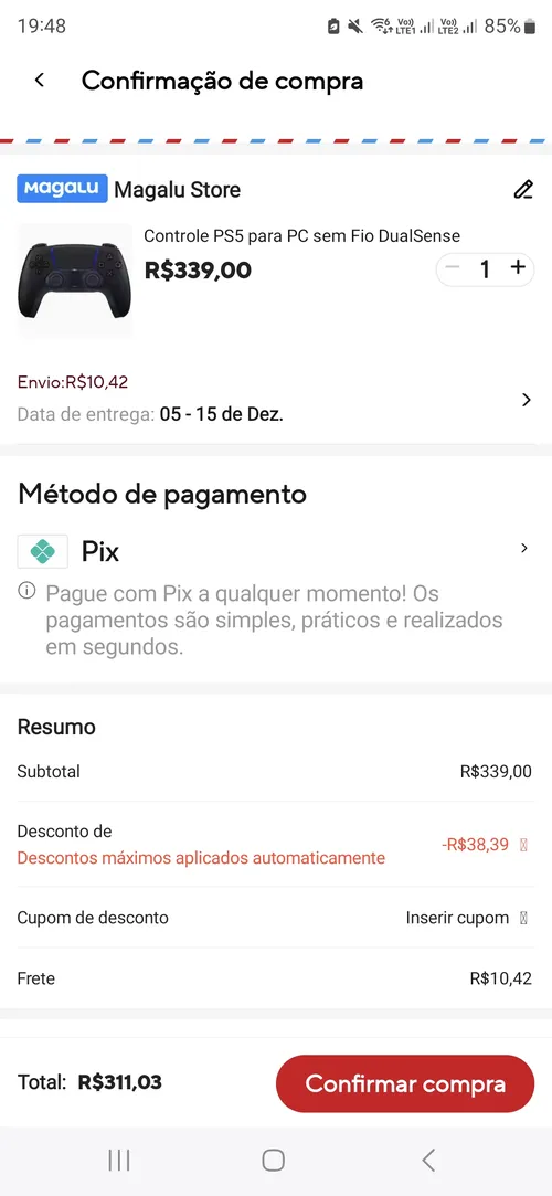 Imagem na descrição da promoção