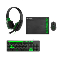 Combo Gamer - Headset Gamer P2, Mouse Gamer 3200DPI 6 Botões com Mouse Pad, Teclado GK120 com Suporte de Smartphone - TC265K