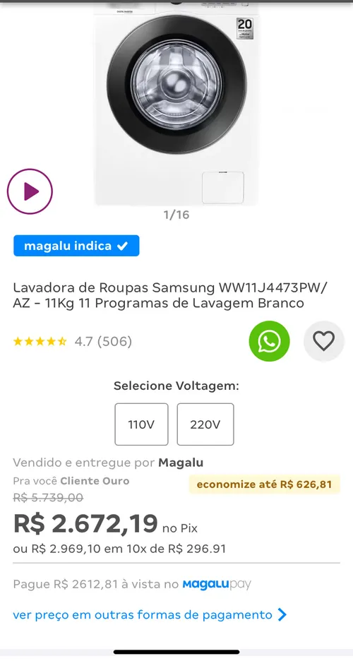 Imagem na descrição da promoção