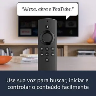 Novo Fire TV Stick Lite com Controle Remoto Lite por Voz com Alexa | Streaming em Full HD | R$256