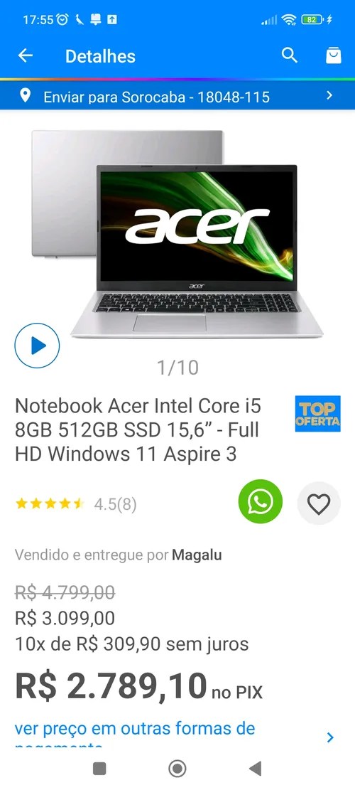 Imagen na descrição da promoção