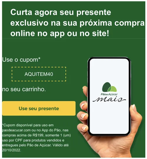 Imagem na descrição da promoção