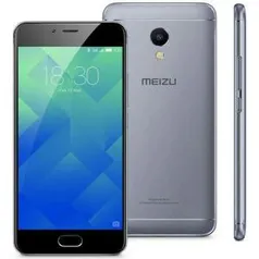 Vi Smartphone Meizu M5s 5.2" octacore 3GB + 32GB Dual SIM 4G leitor biométrico - Cinza - R$599