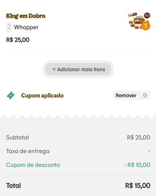 Imagem na descrição da promoção