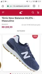 Tênis New Balance ML574 - R$210