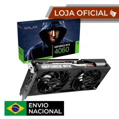 Placa de Video Galax GeForce RTX 4060 OC, 8GB, GDDR6, 128 bit, 46NSL8MD9NXV