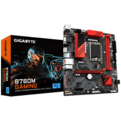 Placa Mãe Gigabyte B760M Gaming, Chipset B760, Intel LGA 1700, MATX, DDR5