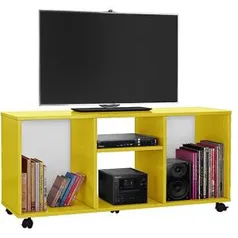 Rack Aruba com Rodízios Amarelo - Móveis Bechara - R$ 72