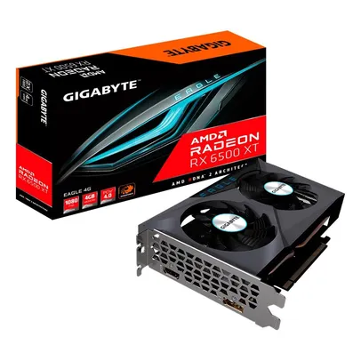 [APP]Placa de Vídeo Gigabyte RX 6500 XT EAGLE AMD , 4GB GDDR6 - GV-R65XTEAGLE-4GD - GV-R65XTEAGLE-4G