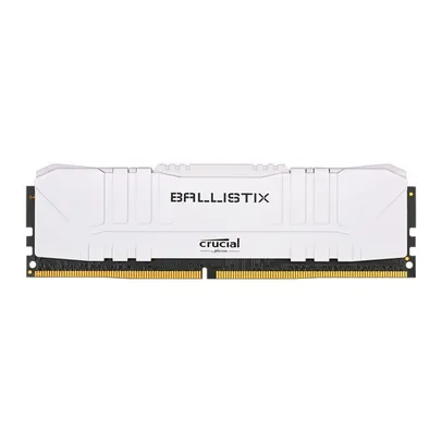 Memoria Crucial Ballistix, 8GB, DDR4 3000MHz, CL15, Branca | R$249