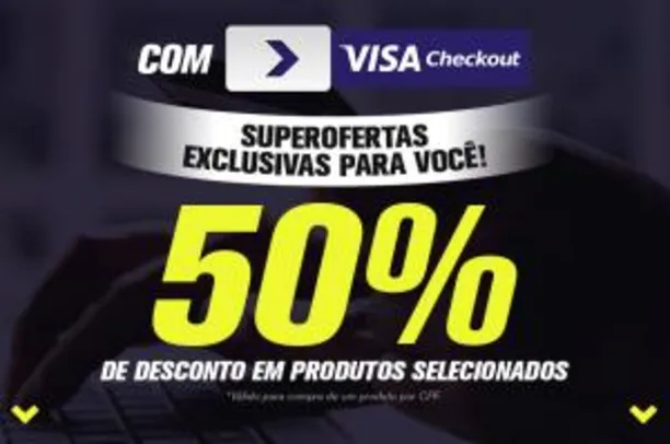 Diversos Produtos com 50% de desconto no Ricardo Eletro com Visa Checkout