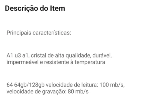 Imagem na descrição da promoção