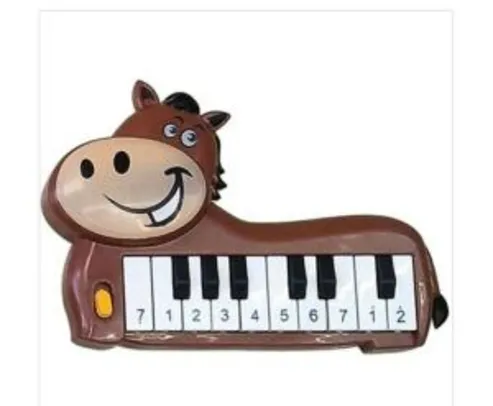 Teclado Infantil Piano Musical Animal Sortidos 18cm Art Brink