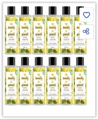 Condicionador Love Beauty & Planet Reparação Intensa 300ml - 12 Unidades