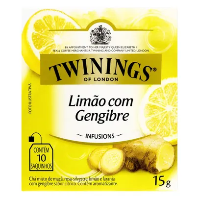 Chá Twinings limão com gengibre em sachê 15 g 10 u | R$10