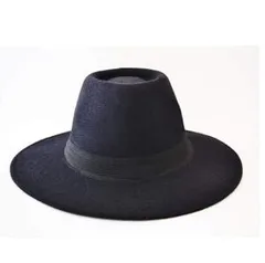 Chapéu Fedora Gangster Preto Feminino Masculino Aba Longa R$ 40