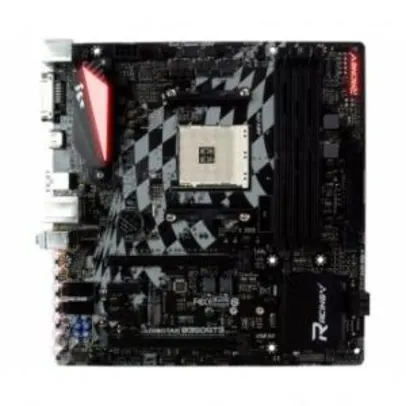 Placa mãe BIOSTAR RACING B350GT3, CHIPSET B350, AMD AM4, MATX, DDR4 R$369