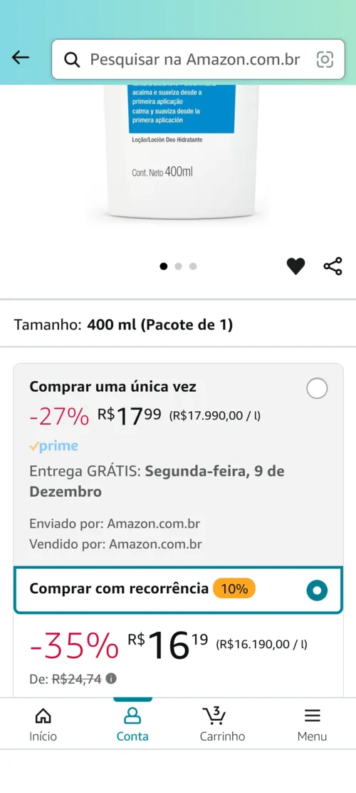 Imagem na descrição da promoção