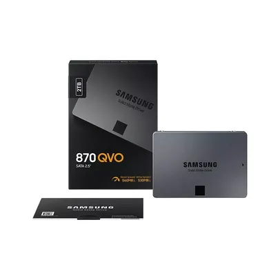 Cartão de Memória Samsung SSD 2TB 870 QVO SATA 2,5" 2TB