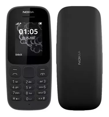 Celular Nokia 105 Dual Chip Lanterna Rádio Tela 1.8  Preto