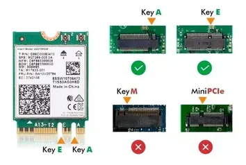 Placa Wireless Wi-fi 6e Intel Ax210 com bluetooth 5.3