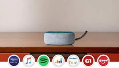 [Prime - 1 acesso no APP] Echo Dot (3ª Geração): Smart Speaker com Alexa - Cor Cinza | R$ 229