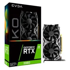 Placa de Vídeo EVGA NVIDIA GeForce RTX 2060 KO Gaming, 6GB, GDDR6 | R$2.160