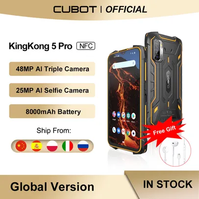 Cubot KingKong 5 Pro Rugged Smartphone 2021 À Prova D 'Água IP68