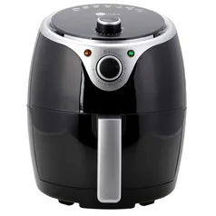 Fritadeira Elétrica Air Fryer sem óleo 3,5L Preta 127v- Fun Kitchen