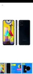 [Cliente ouro] Smartphone Samsung Galaxy M31 128GB Preto 4G - 6GB RAM Tela 6,4” Câm. Quádrupla - R$1437