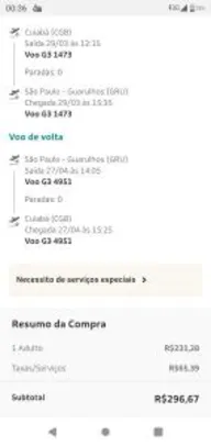 [TARIFA PROMO] Cuiabá para São Paulo - IDA E VOLTA R$ 297