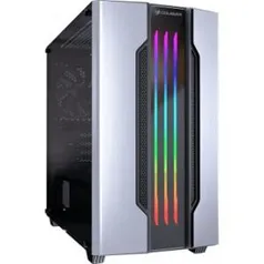 Gabinete Gamer Cougar Gemini M Silver, Mini Tower, Com 1 Fans, Vidro Temperado, Silver, S-Fonte | R$249