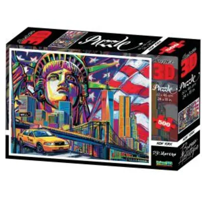 Puzzle Multikids Super 3D New York City - 500 peças | R$49