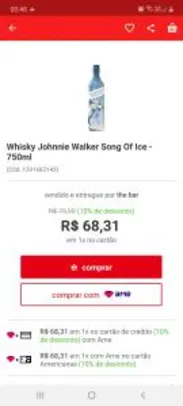Whisky Johnnie Walker Song Of Ice - 750ml - R$68
