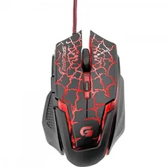 Mouse Gamer USB 3200DPI Spider 2, Fortrek, Mouses, Preta/Vermelho