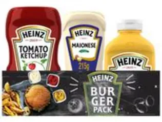 Kit Ketchup 397g, Maionese 390g e Mostarda 255g Heinz