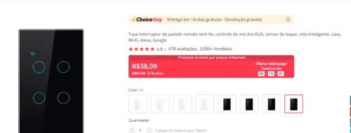 Imagem na descrição da promoção