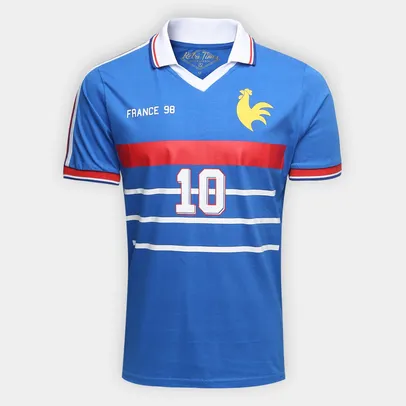 Camisa Polo Retro França 1998 Masculina