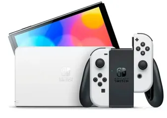 Console Nintendo Switch Oled com Joy-Con, Branco - HBGSKAAA2