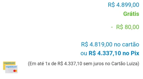 Imagem na descrição da promoção