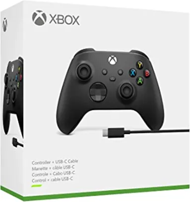 [PRIMEIRA COMPRA] Controle Sem Fio Xbox + Cabo USB-C para PC | R$338