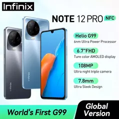 Infinix Note 12 Pro NFC 8GB/256GB Helio G99, Tela Amoled