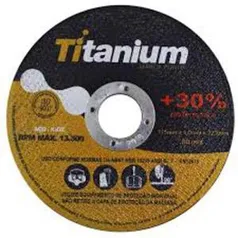 Disco de corte metal para esmerilhadeira Titanium com frete grátis - R$ 1,44