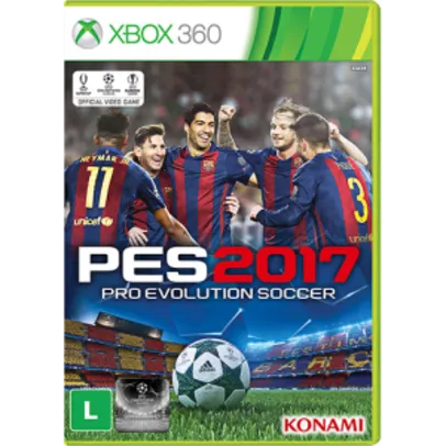 Game Pro Evolution Soccer 2017 - Xbox 360 POR r$ 54